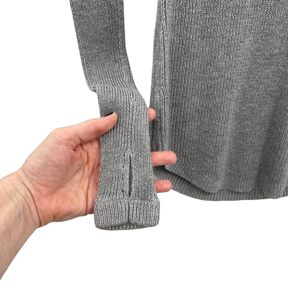 Lululemon Cabin Yogi Long Sleeve Pullover Sweater Heathered Grey Crewneck Size 0